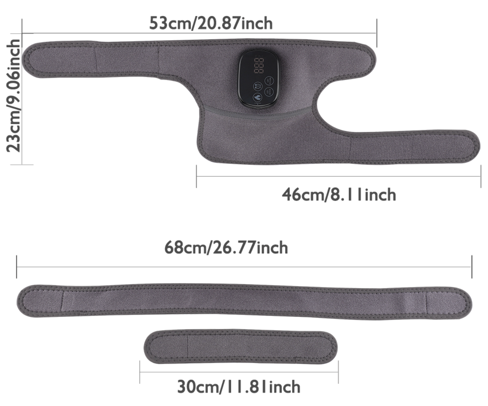 Cordless Knee Massager- Heated Knee Brace Wrap