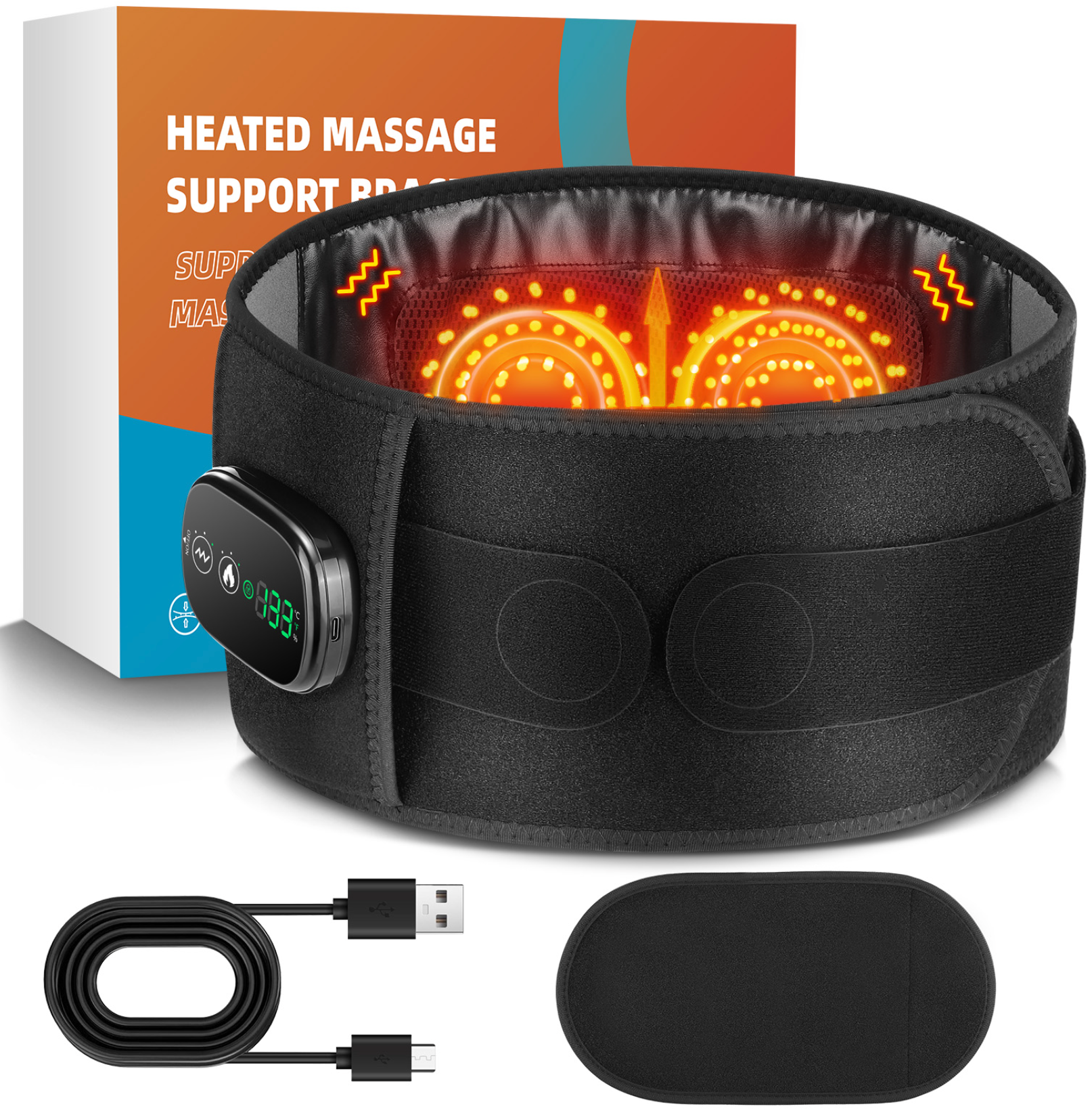 Lumbar Support, Heated Waist Belt