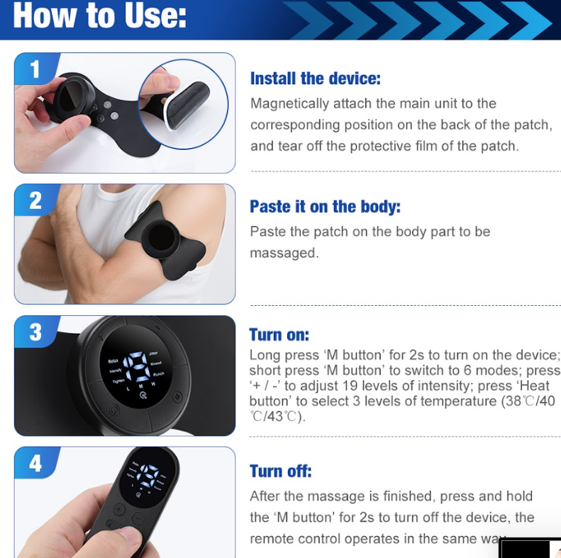 PulseHeat Period Pain Relief pad